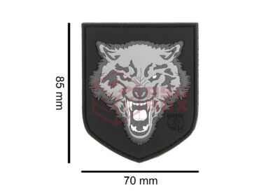 JTG Wolf Shield Rubber Patch Grey - obrazek 5