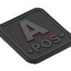 JTG Bloodtype Square Rubber Patch A Pos Blackops OD-TM-10345406400 13076 asgbox.pl