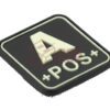 JTG Bloodtype Square Rubber Patch A Pos Glow OD-TM-10345460100 13100 asgbox.pl