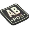 JTG Bloodtype Square Rubber Patch AB Pos Glow OD-TM-10345860100 13104 asgbox.pl