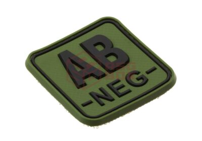 JTG Bloodtype Square Rubber Patch AB Neg Forest - obrazek 3