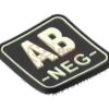 JTG Bloodtype Square Rubber Patch AB Neg Glow OD-TM-10345960100 13105 asgbox.pl
