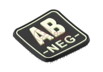 JTG Bloodtype Square Rubber Patch AB Neg Glow - obrazek 4