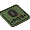 JTG Bloodtype Square Rubber Patch 0 Pos Forest OD-TM-10346021400 13090 asgbox.pl