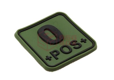 JTG Bloodtype Square Rubber Patch 0 Pos Forest - obrazek 3