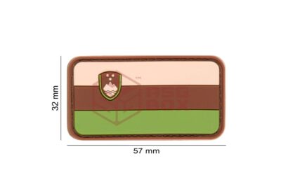 JTG Slovenia Flag Rubber Patch Green - obrazek 4