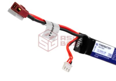 Pirate Arms LiPo 7.4V 1100mAh 20C Stock Tube Type T-Plug - obrazek 3