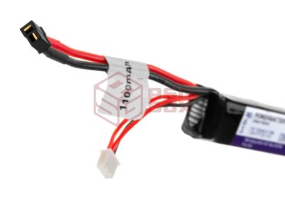 Pirate Arms LiPo 7.4V 1100mAh 20C Stock Tube Type Mini T-Plug - obrazek 3