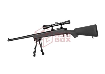 Snow Wolf VSR-10 Bolt-Action Sniper Rifle Set Black - obrazek 4