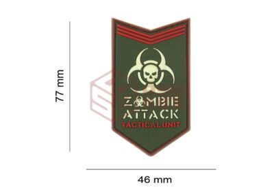 JTG Zombie Attack Rubber Patch Green - obrazek 3