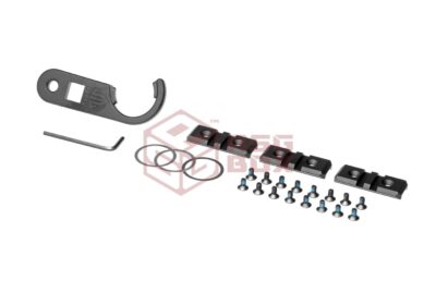 Leapers AR-15 7.2 Inch Super Slim Free Float Handguard Black - obrazek 4