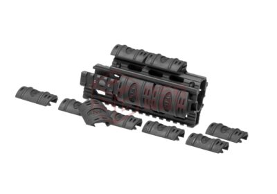 Leapers AK47 YU Quad Rail Handguard Black - obrazek 5