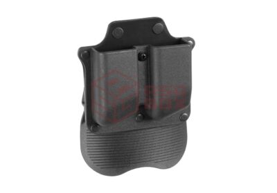 Frontline Polymer Double Pistol Mag Paddle Pouch Black - obrazek 3