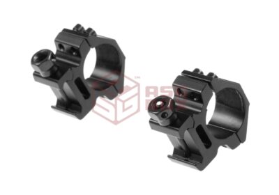 Pirate Arms 25.4mm Low Type Mount Rings Black - obrazek 3