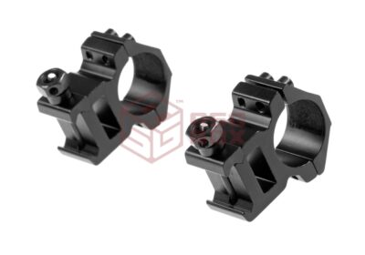 Pirate Arms 25.4mm High Type Mount Rings Black - obrazek 3
