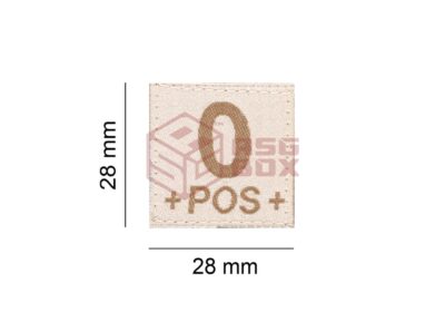 Clawgear 0 Pos Bloodgroup Patch Desert - obrazek 4