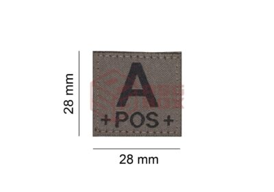 Clawgear A Pos Bloodgroup Patch RAL7013 - obrazek 4