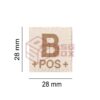 Clawgear B Pos Bloodgroup Patch Desert OD-TM-10499931000 18433 asgbox.pl
