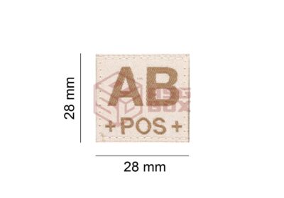 Clawgear AB Pos Bloodgroup Patch Desert - obrazek 4