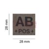 Clawgear AB Pos Bloodgroup Patch RAL7013 OD-TM-10500033200 18442 asgbox.pl