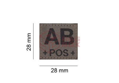 Clawgear AB Pos Bloodgroup Patch RAL7013 - obrazek 4