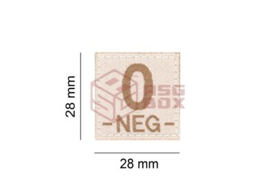 Clawgear 0 Neg Bloodgroup Patch Desert - obrazek 4
