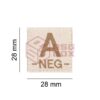 Clawgear A Neg Bloodgroup Patch Desert OD-TM-10500231000 18436 asgbox.pl