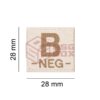 Clawgear B Neg Bloodgroup Patch Desert OD-TM-10500331000 18437 asgbox.pl
