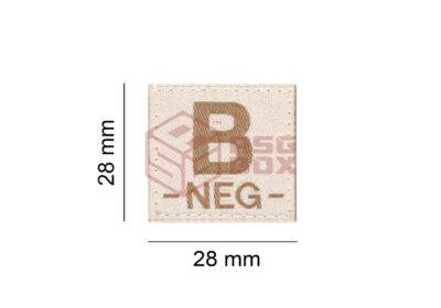 Clawgear B Neg Bloodgroup Patch Desert - obrazek 4