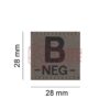 Clawgear B Neg Bloodgroup Patch RAL7013 OD-TM-10500333200 18445 asgbox.pl