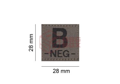 Clawgear B Neg Bloodgroup Patch RAL7013 - obrazek 4
