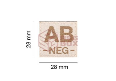 Clawgear AB Neg Bloodgroup Patch Desert - obrazek 4