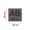 Clawgear AB Neg Bloodgroup Patch RAL7013 OD-TM-10500433200 18446 asgbox.pl