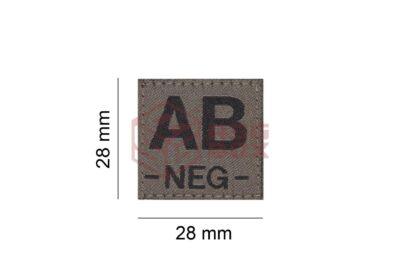Clawgear AB Neg Bloodgroup Patch RAL7013 - obrazek 4