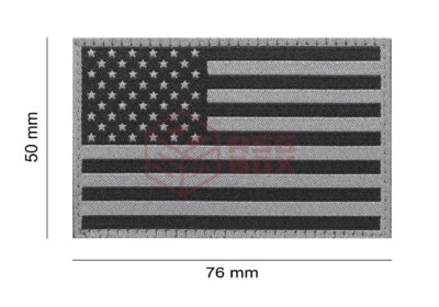 Clawgear USA Flag Patch Black - obrazek 4