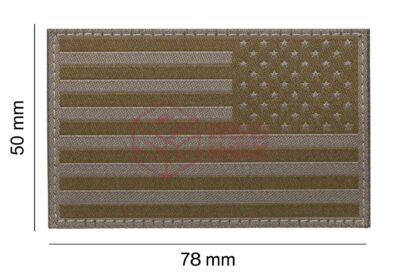 Clawgear USA Reversed Flag Patch RAL7013 - obrazek 4
