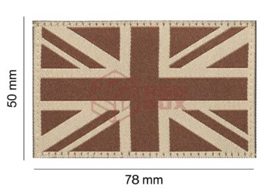Clawgear Great Britain Flag Patch Desert - obrazek 4