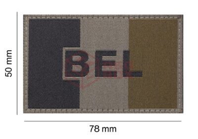 Clawgear Belgium Flag Patch RAL7013 - obrazek 4
