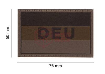 Clawgear Germany Flag Patch RAL7013 - obrazek 4