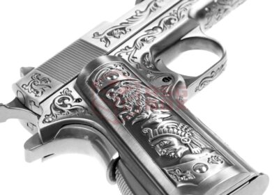 WE M1911 Etched Full Metal GBB Silver - obrazek 6
