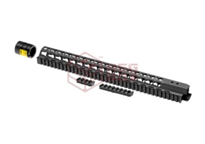 Leapers AR-15 15.3 Inch Super Slim Free Float Handguard Keymod Black - obrazek 3