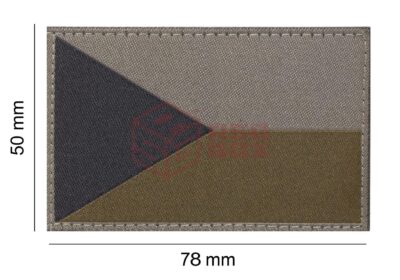 Clawgear Czech Republic Flag Patch RAL7013 - obrazek 4