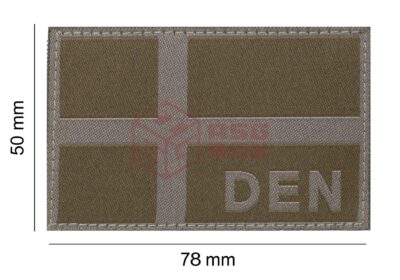 Clawgear Denmark Flag Patch RAL7013 - obrazek 4