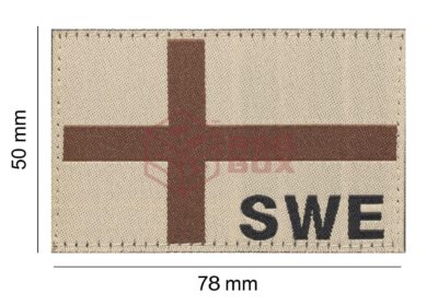 Clawgear Sweden Flag Patch Desert - obrazek 4