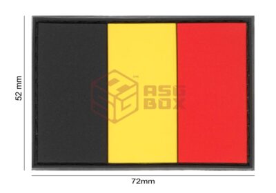JTG Belgium Flag Rubber Patch Multicolor - obrazek 4