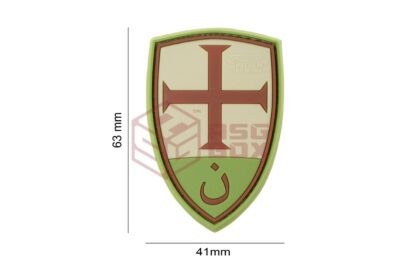 JTG Crusader Shield Rubber Patch Green - obrazek 4