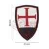 JTG Crusader Shield Rubber Patch Multicolor OD-TM-10566950000 20383 asgbox.pl