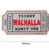 JTG Large Walhalla Ticket Rubber Patch White OD-TM-10567200100 20394 asgbox.pl