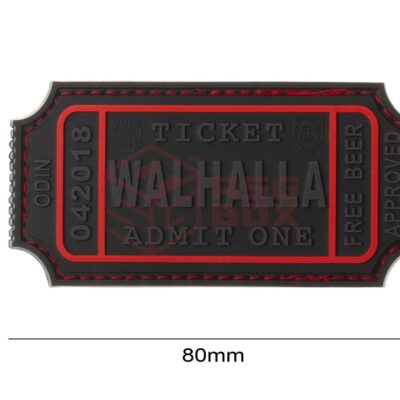 JTG Large Walhalla Ticket Rubber Patch Blackops 10567206400 27893 asgbox.pl