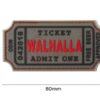 JTG Large Walhalla Ticket Rubber Patch Grey OD-TM-10567210000 20393 asgbox.pl